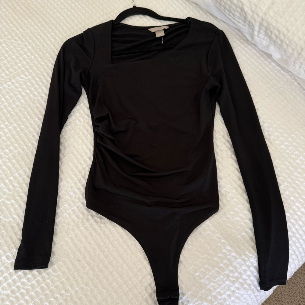 H&M Black Long-Sleeve Bodysuit